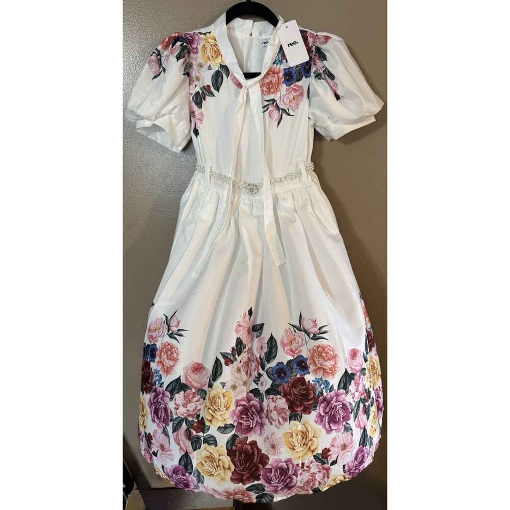 Boutique Youth Size 15-16 Double Layered Floral Mini Dress Formal NWT